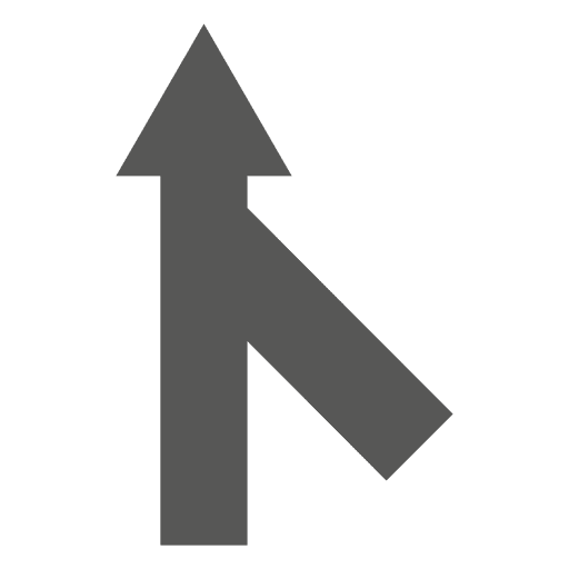 From right intersection sign PNG Design