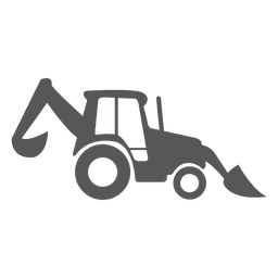Symbol für Front- und Baggerlader PNG-Design