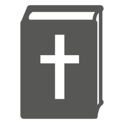 Front bible book icon Transparent PNG