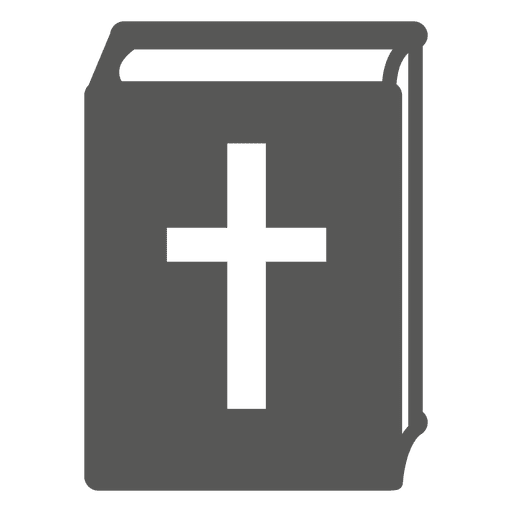 Icono de libro de Biblia frontal Diseño PNG