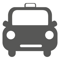 Front retro taxi icon PNG Design