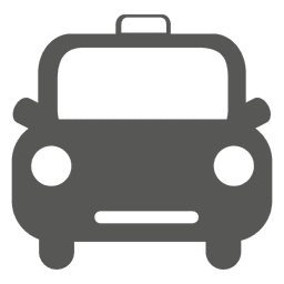 Ícone de táxi retrô frontal Desenho PNG