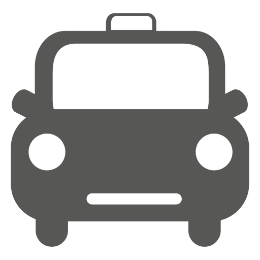 Vorderes Retro-Taxisymbol PNG-Design