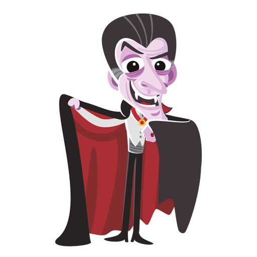 Lustiger Dracula-Charakter PNG-Design
