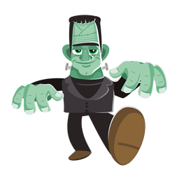 Gracioso personaje franco Diseño PNG