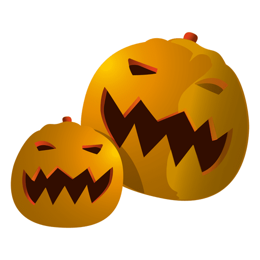 Funny halloween pumpkins 3 PNG Design