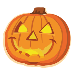 Cara de calabaza divertida 3 Diseño PNG