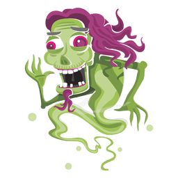 Funny woman ghost PNG Design