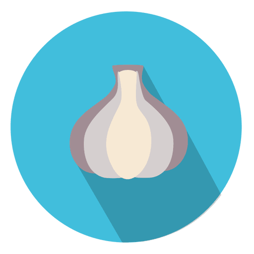 Ícone de círculo de alho Desenho PNG