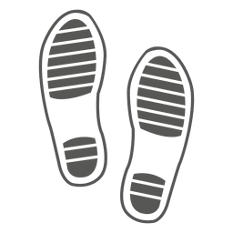 Pegada das sandálias masculinas Desenho PNG