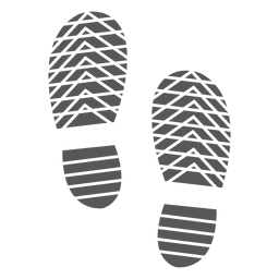 Herren Schuhabdruck Symbol PNG-Design