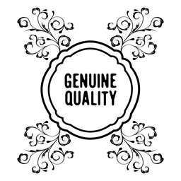 Echtes Qualitäts-Ornaate-Abzeichen 5 PNG-Design