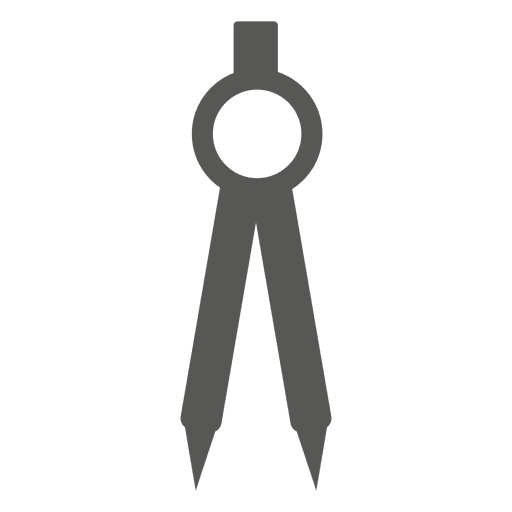 Icono de brújula geométrica Diseño PNG