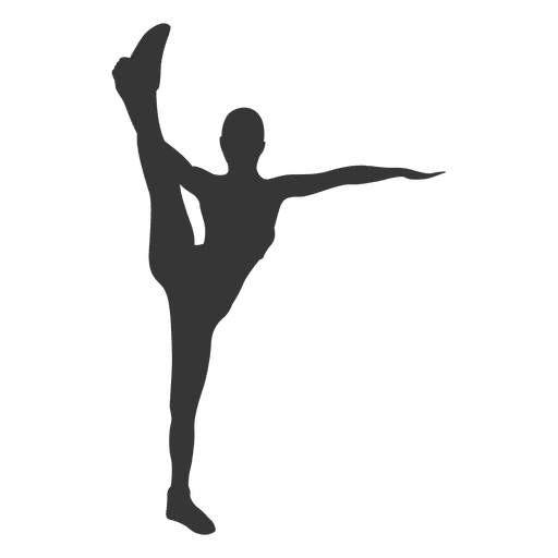 Mädchen Fitness Silhouette PNG-Design