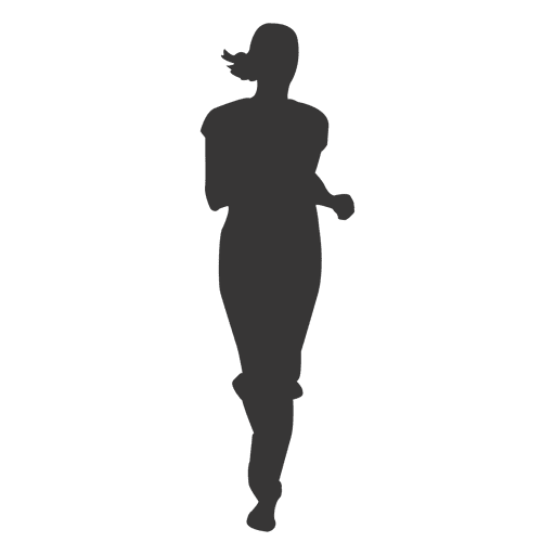 Girl jogging silhouette 3 Transparent PNG Girl jogging silhouette 3 Transparent PNG