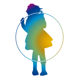 Niña juego ula ula ring Diseño PNG