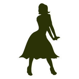 Girl posing silhouette PNG Design Transparent PNG
