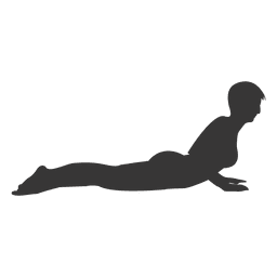 Girl push up silhouette PNG Design Transparent PNG
