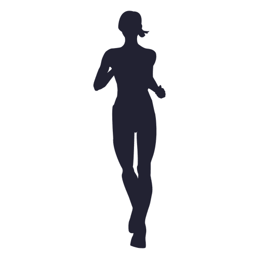 girl runner silhouette