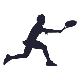 Girl tennis player silhouette Transparent PNG