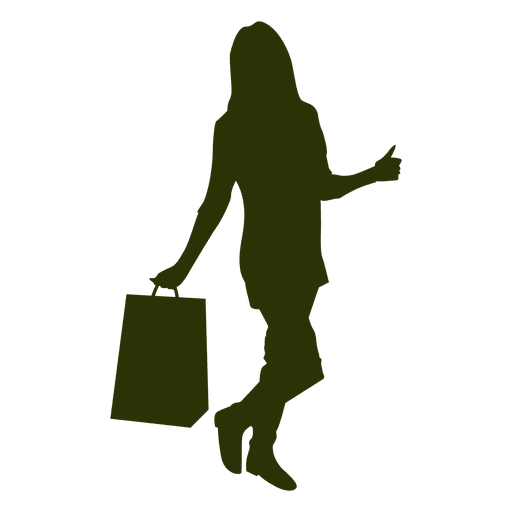 Girl with shopping bag 3 - Transparent PNG & SVG vector file