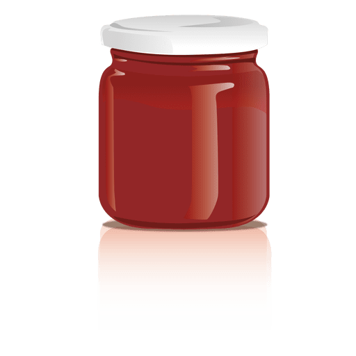 Glass jam jar