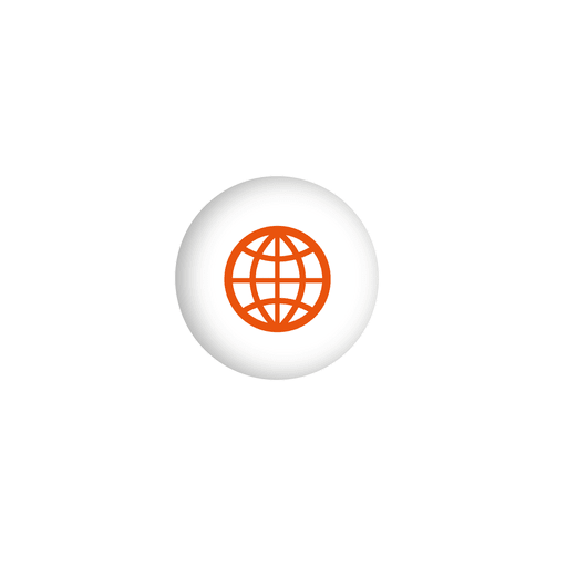 Globe icon sphere infographic PNG Design
