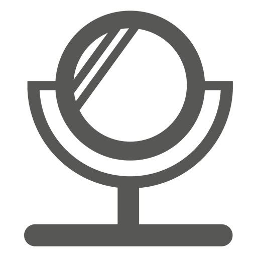 Globe on hanger icon PNG Design