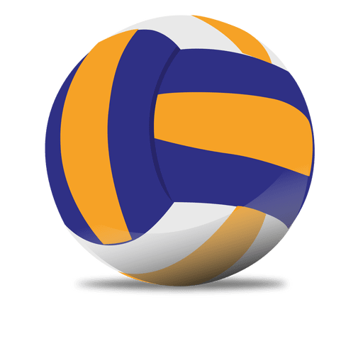 Gl?nzender Volleyball PNG-Design