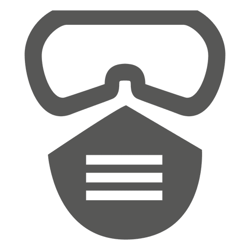 Goggle mask icon PNG Design