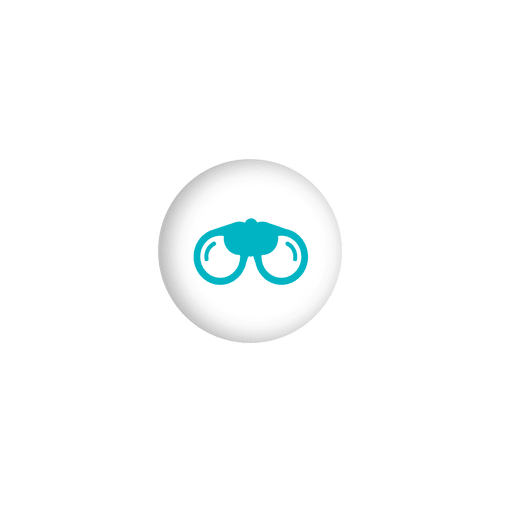Goggle sphere icon infographic PNG Design
