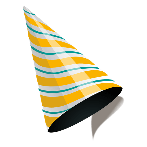 Golden stripe party cap PNG Design