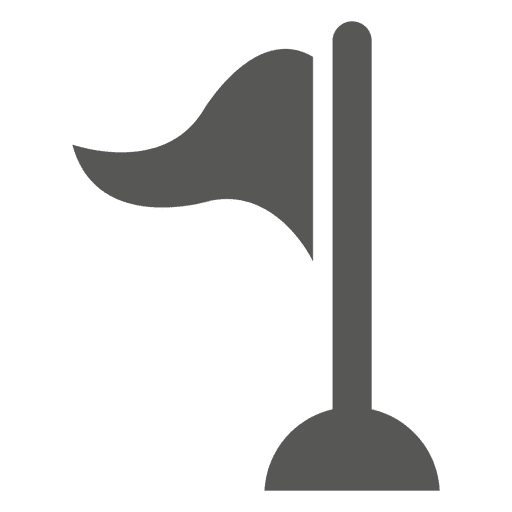 Icono de bandera de campo de golf Diseño PNG