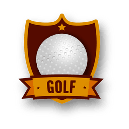Logo de golf Diseño PNG