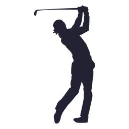 Silueta de tiro de jugador de golf Diseño PNG