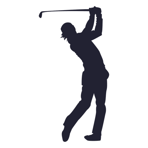 Golfspieler schie?en Silhouette PNG-Design