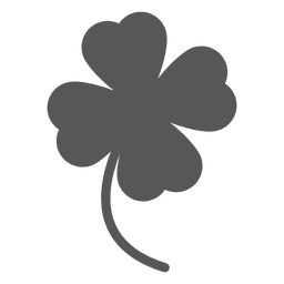 Viel Glück Kleeblume PNG-Design
