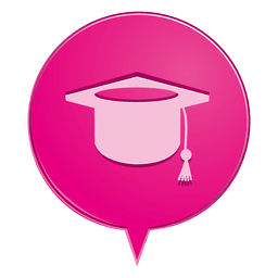 Ícone de balão de pós-graduação Desenho PNG