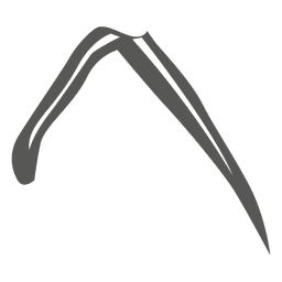 Grass line stroke leaf PNG Design