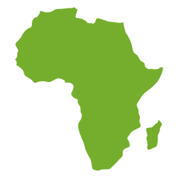 Kontinentalkarte von Grünafrika PNG-Design