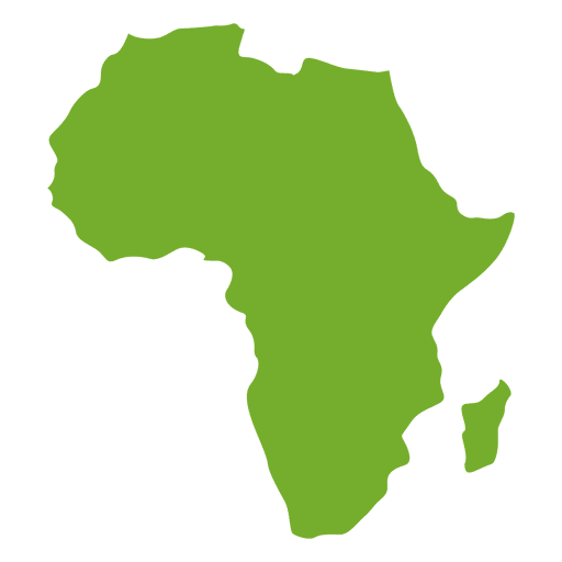 Green africa continental map PNG Design