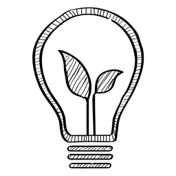 Ideia de doodle verde Desenho PNG