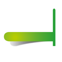 Green infographic sticker pointer PNG Design