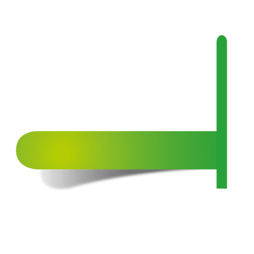 Ponteiro de adesivo verde infográfico Desenho PNG