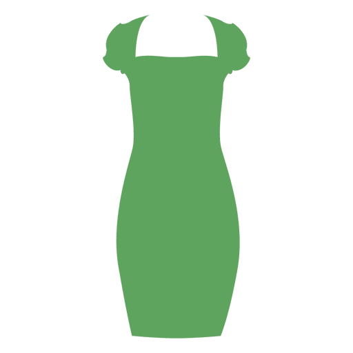 Vestido verde de senhora Desenho PNG