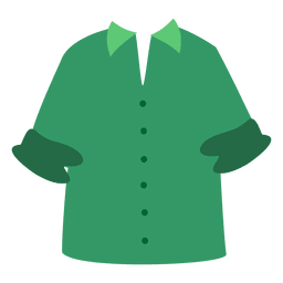 Karikatur des grünen Männerhemdes PNG-Design