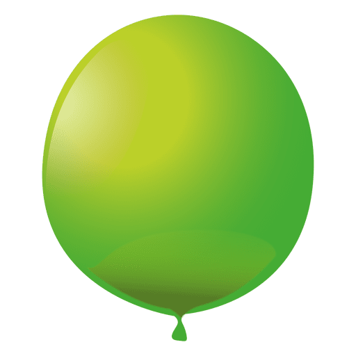 Green party balloon PNG Design