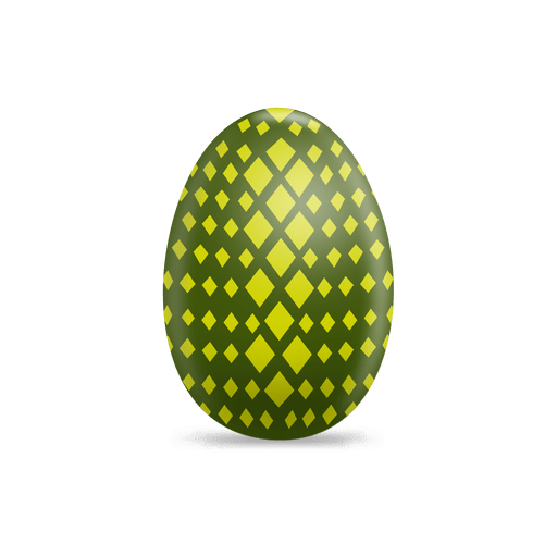 Green rhombs easter egg PNG Design
