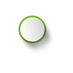 Elipse verde com borda branca Desenho PNG
