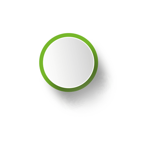 Green rim white ellipse PNG Design